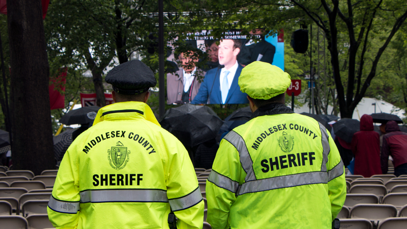 Illustration for article titled Scenes From Mark Zuckerberg's First Big Stump Speech